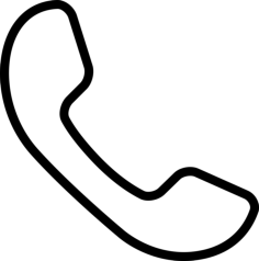 Call Auricular Black Symbol Laser Cut Svg File, Free Vectors File